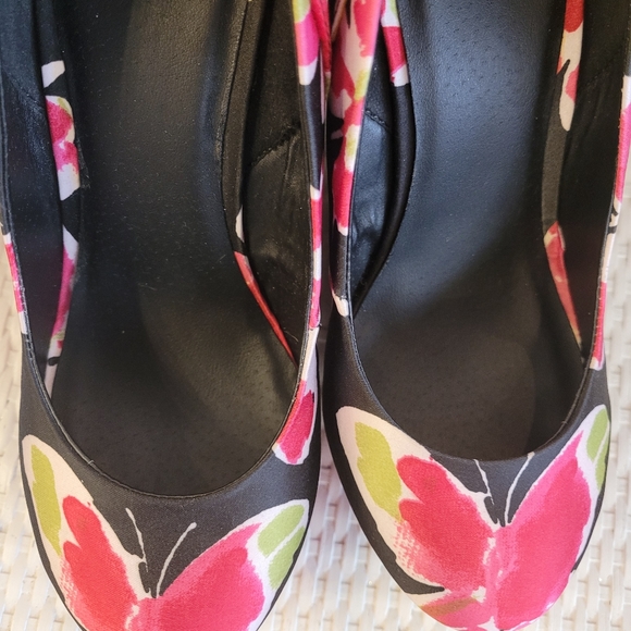 Elle butterfly pattern wedge heel shoes - Picture 4 of 12